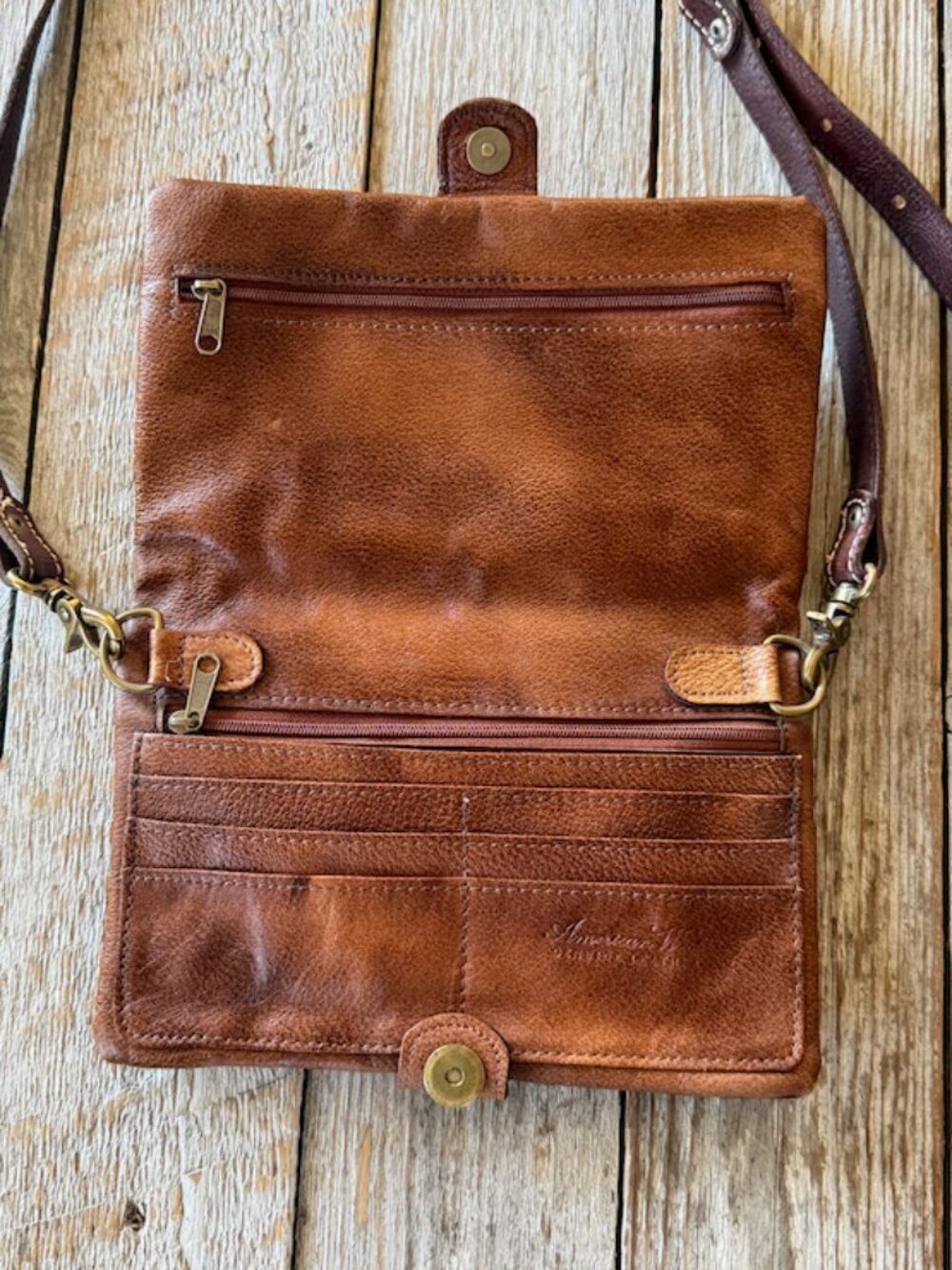American West Leather Crossbody Purse - Picture 3 of 3